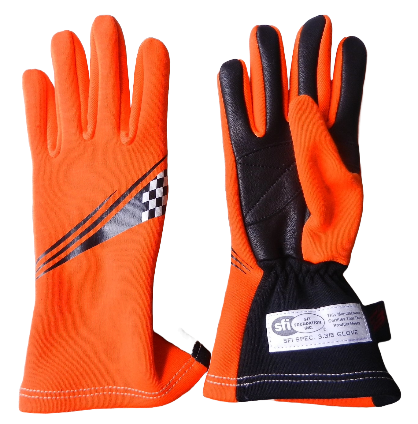 T-III Orange Race Gloves SFI