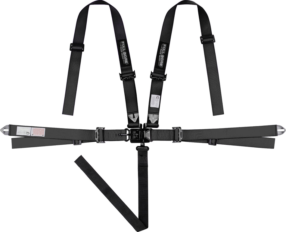 2" x 2"  FULL BORE Harness 5 point SFI 16.1 (BLACK)