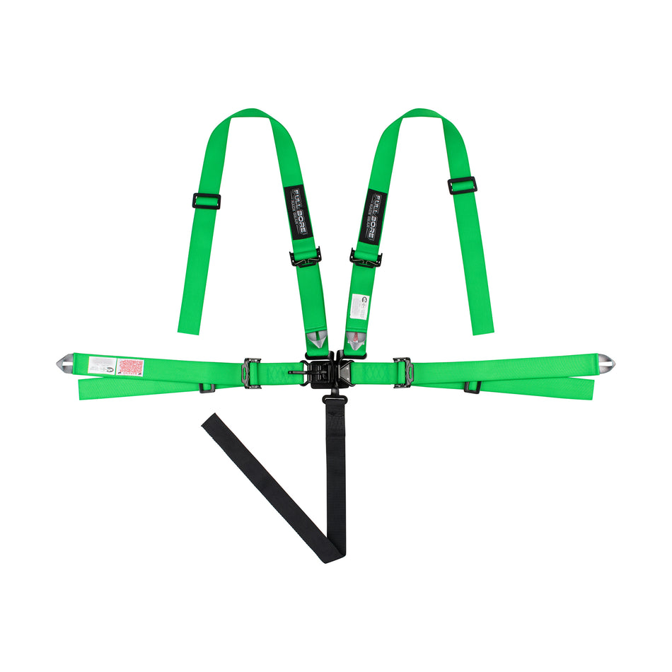 2" x 2"  FULL BORE Harness 5 point SFI 16.1 (GREEN)