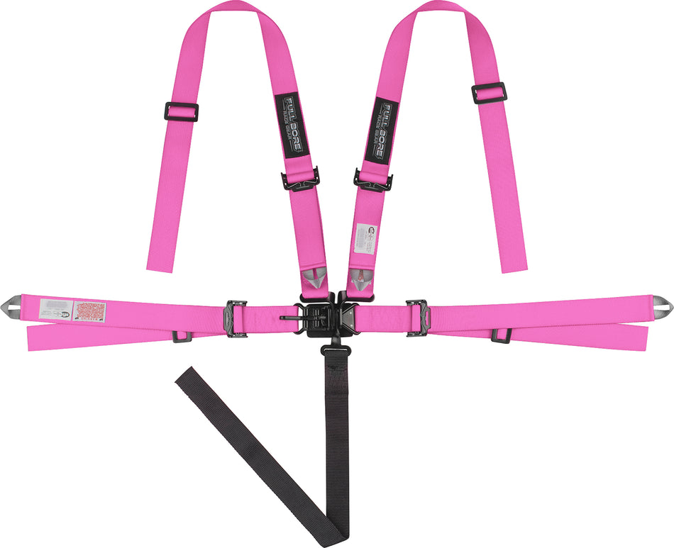 2" x 2"  FULL BORE Harness 5 point SFI 16.1 (PINK)