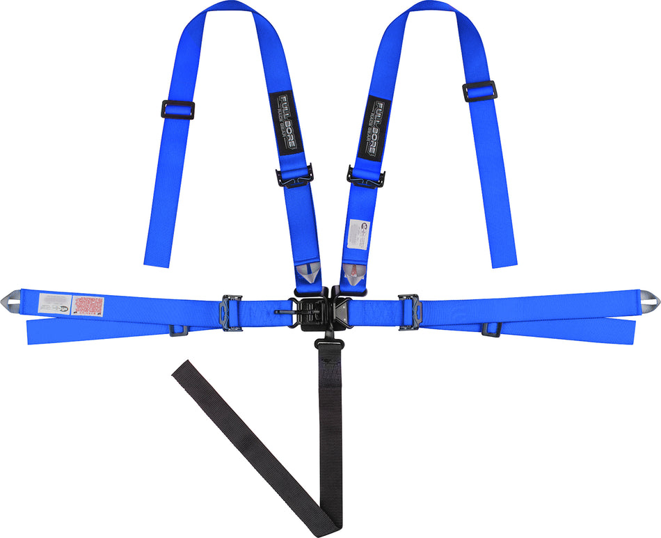 2" x 2"  FULL BORE Harness 5 point SFI 16.1 (Royal)