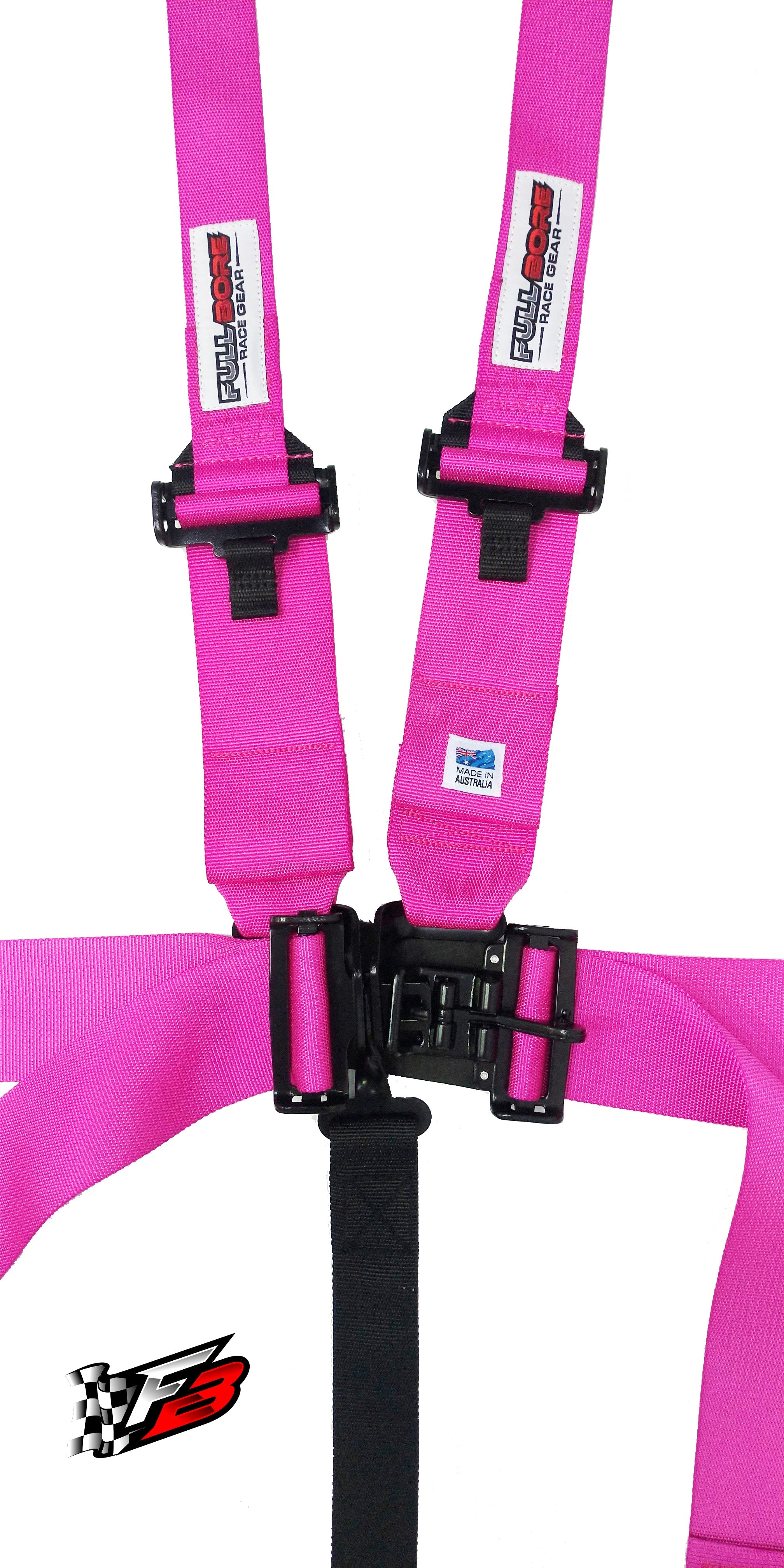 Ratchet HANS style FULL BORE Harness point SFI (PINK
