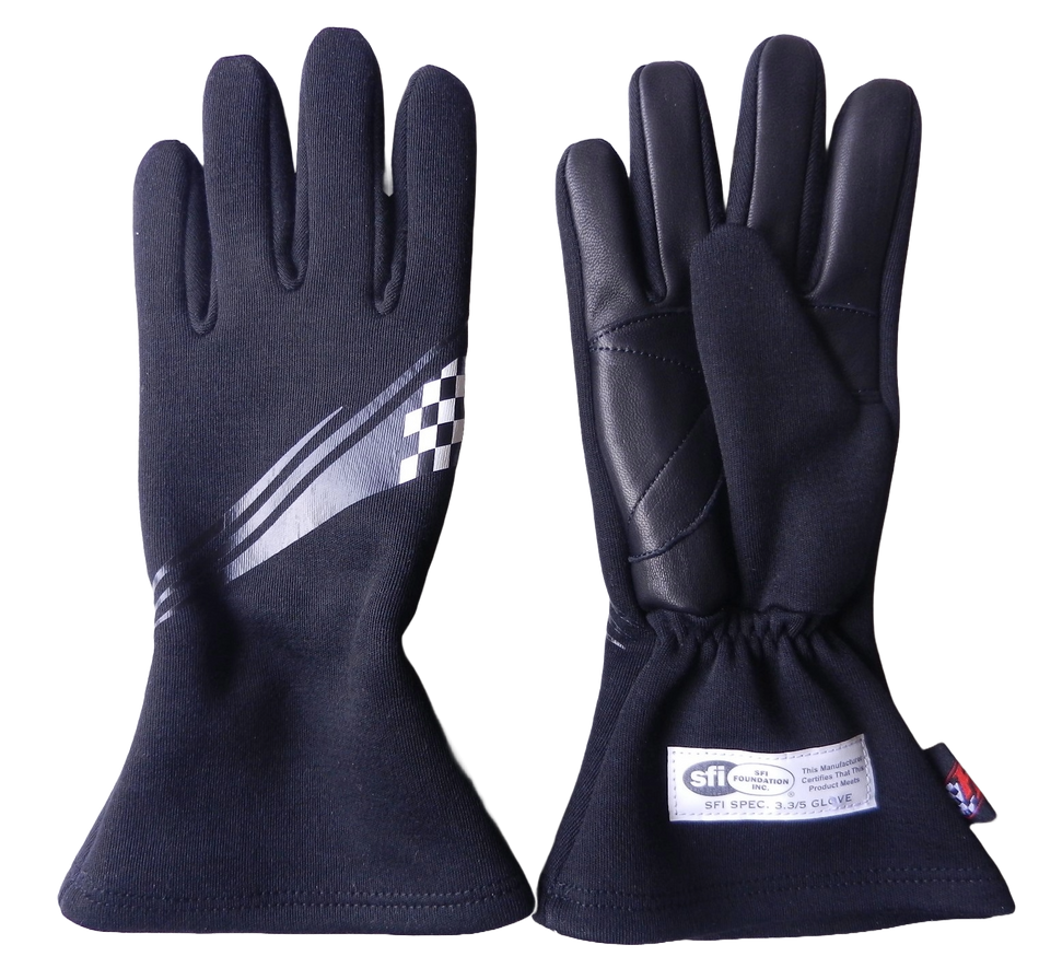 T-III  Black Race Gloves SFI