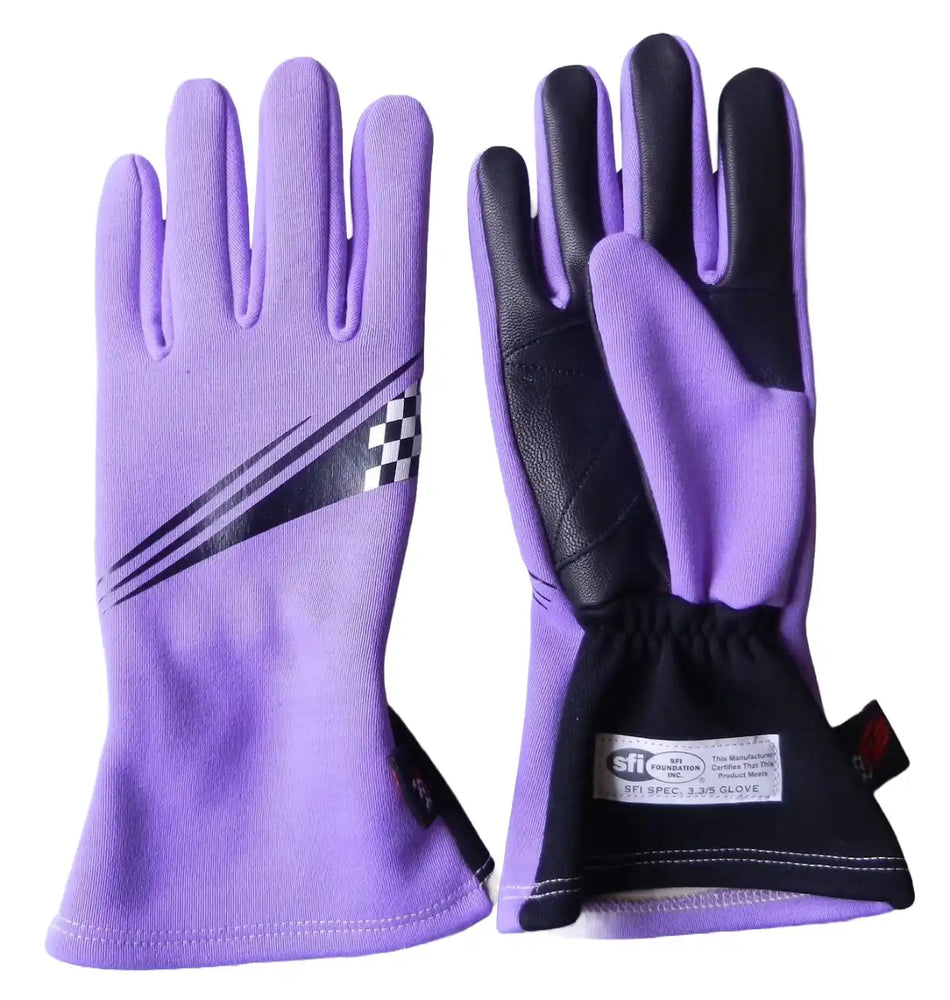 T-III  Purple Race Gloves SFI