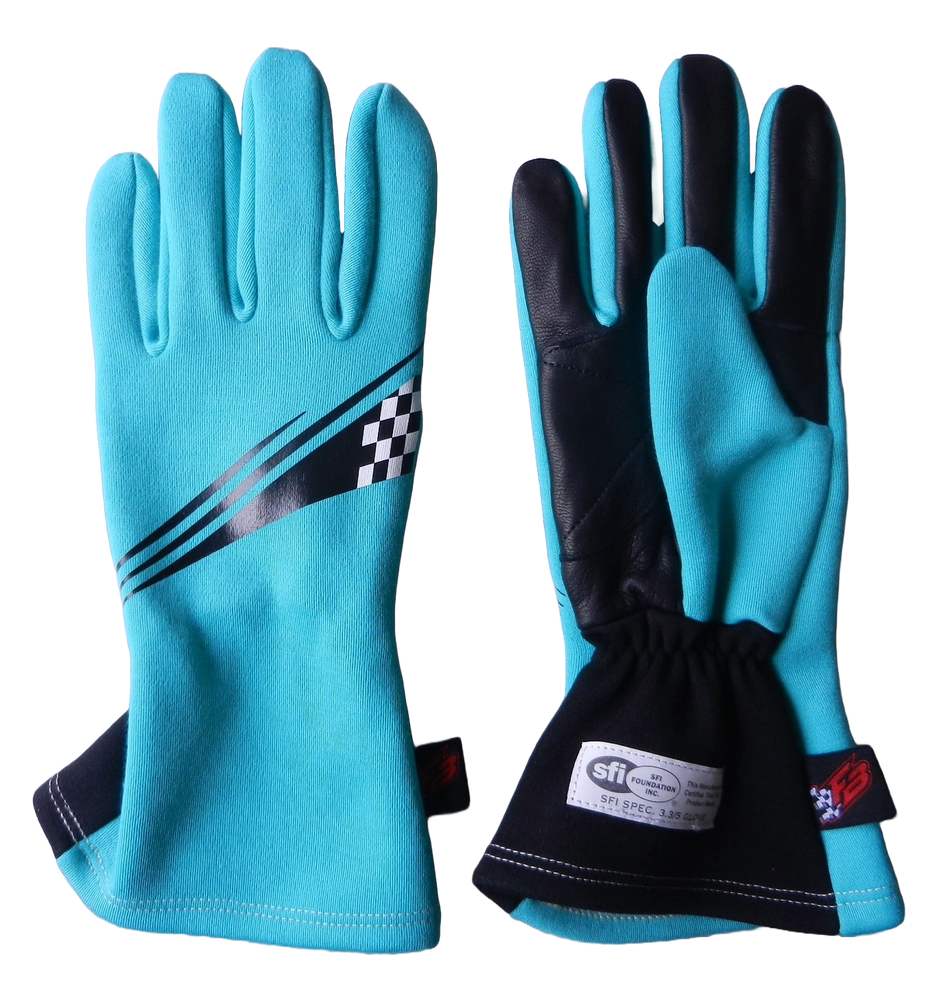 T-III Teal Race Gloves SFI