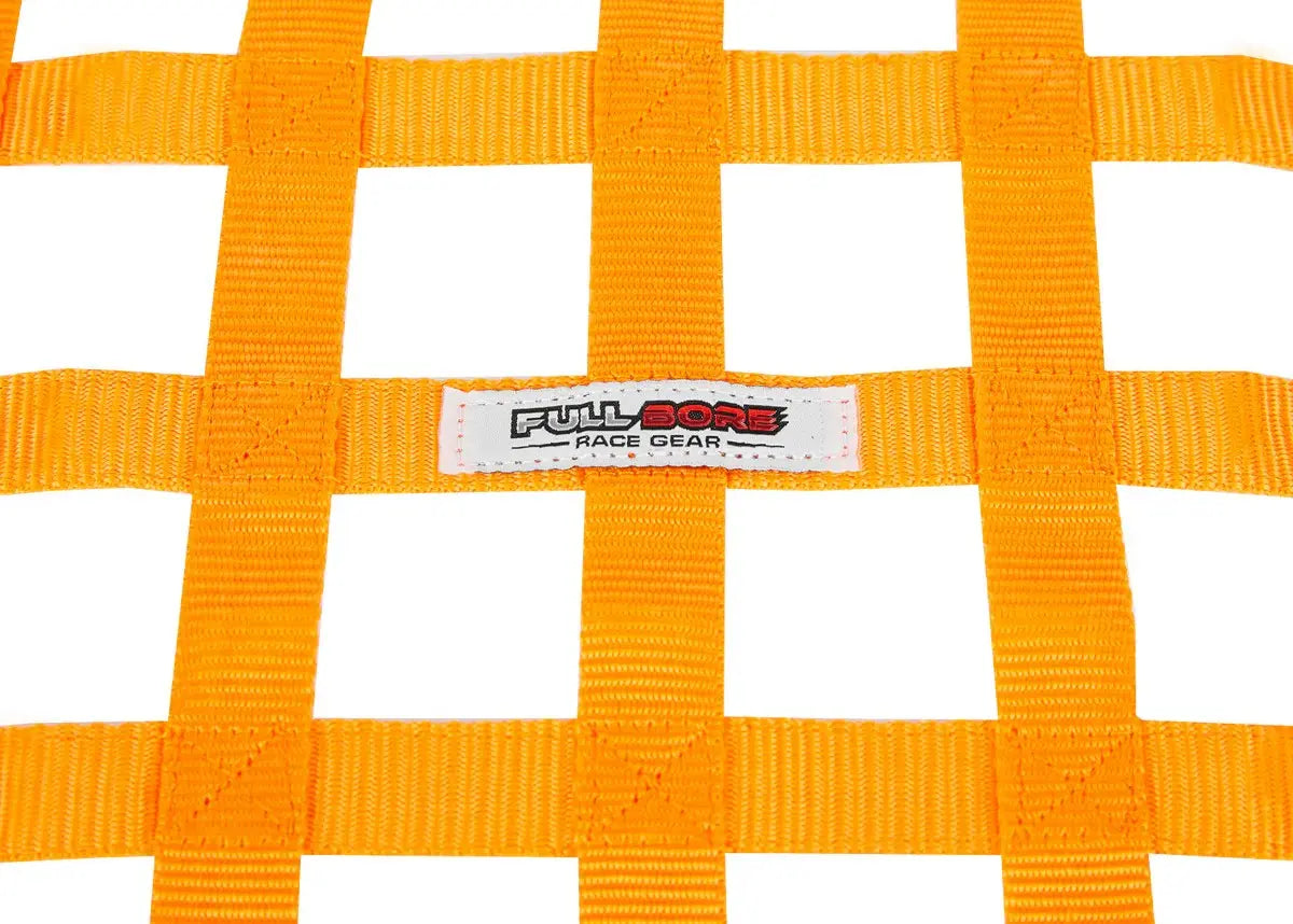 Custom Racing Window Nets Race Gear Window Net Orange SFI