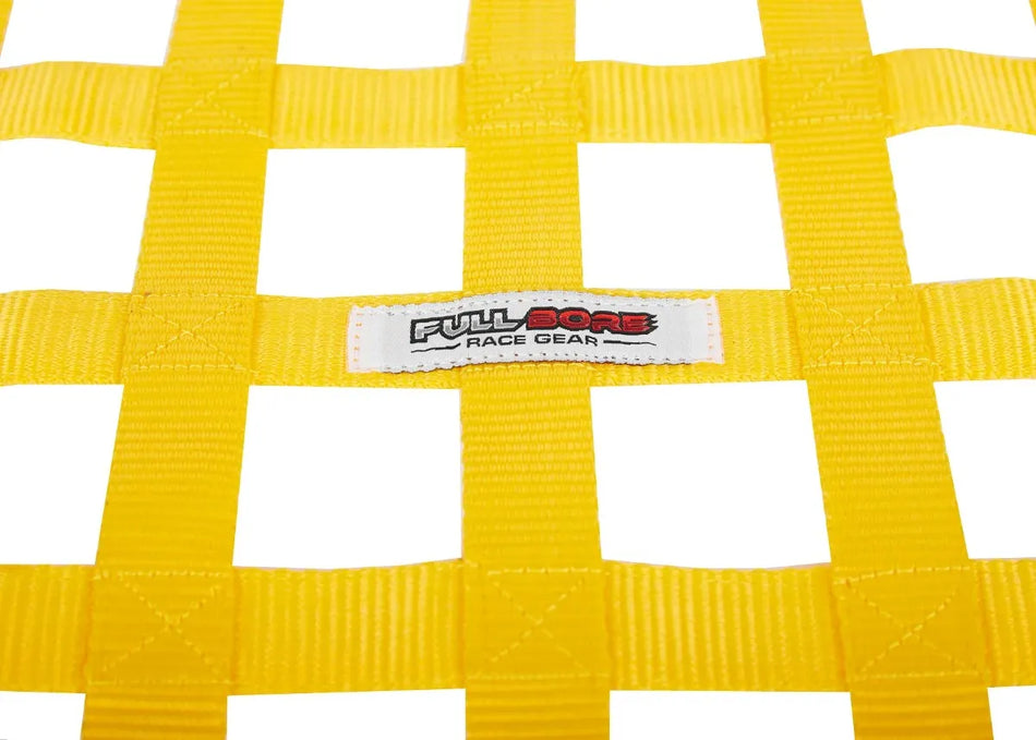 Buggy CanAm FULL BORE Race Gear Window Net (Yellow)