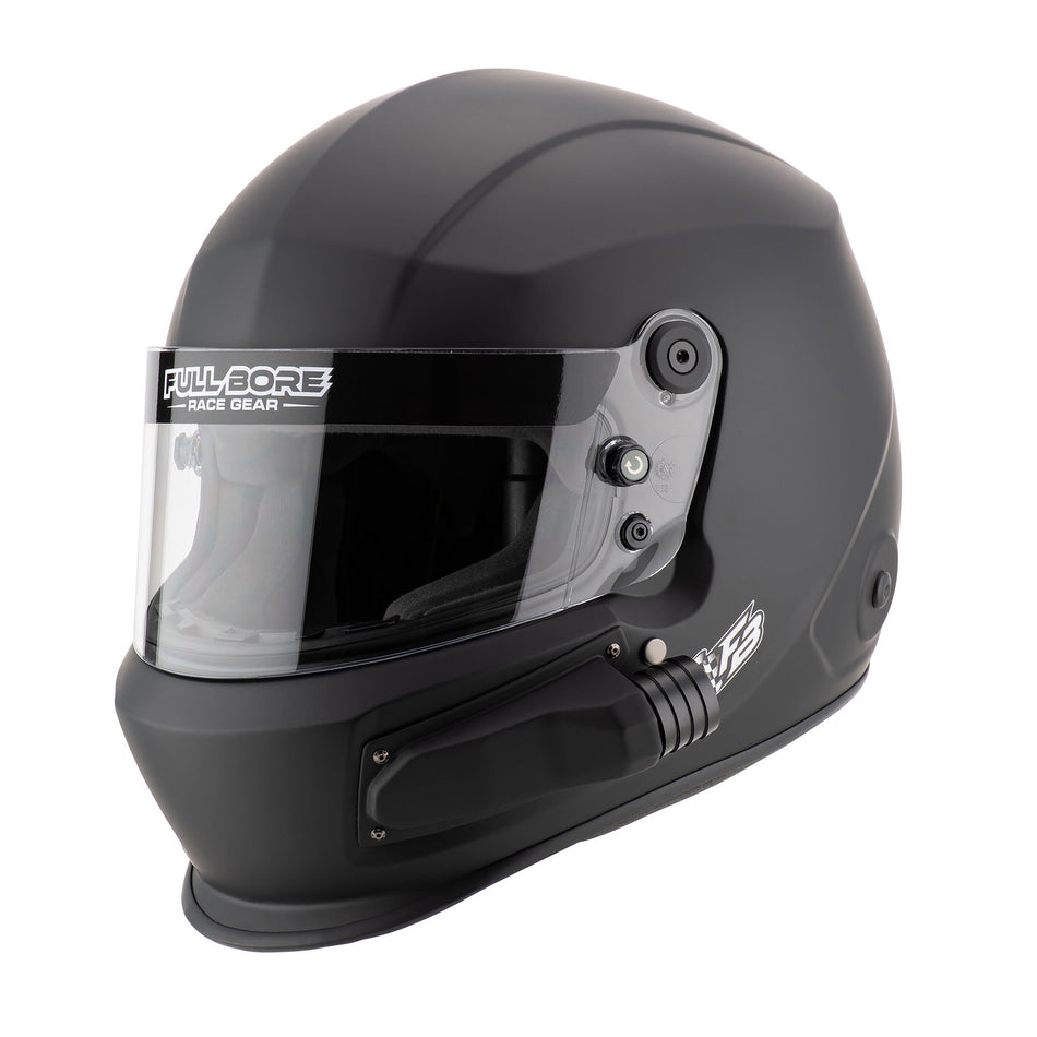 Full Bore Helmet SNELL2025 Matt Black (Side Air)