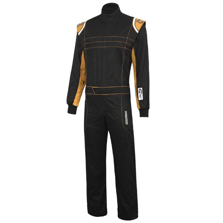 T3- BLK/ORANGE FULL BORE SFI 3.2a/1 Single Layer Race Suit