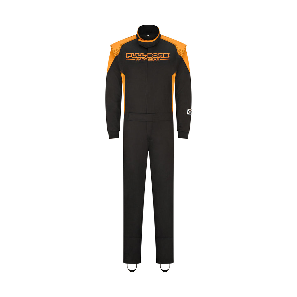 YOUTH BLK/Orange - SJ14- FULL BORE SFI 3.2a/1 Single Layer Race Suit