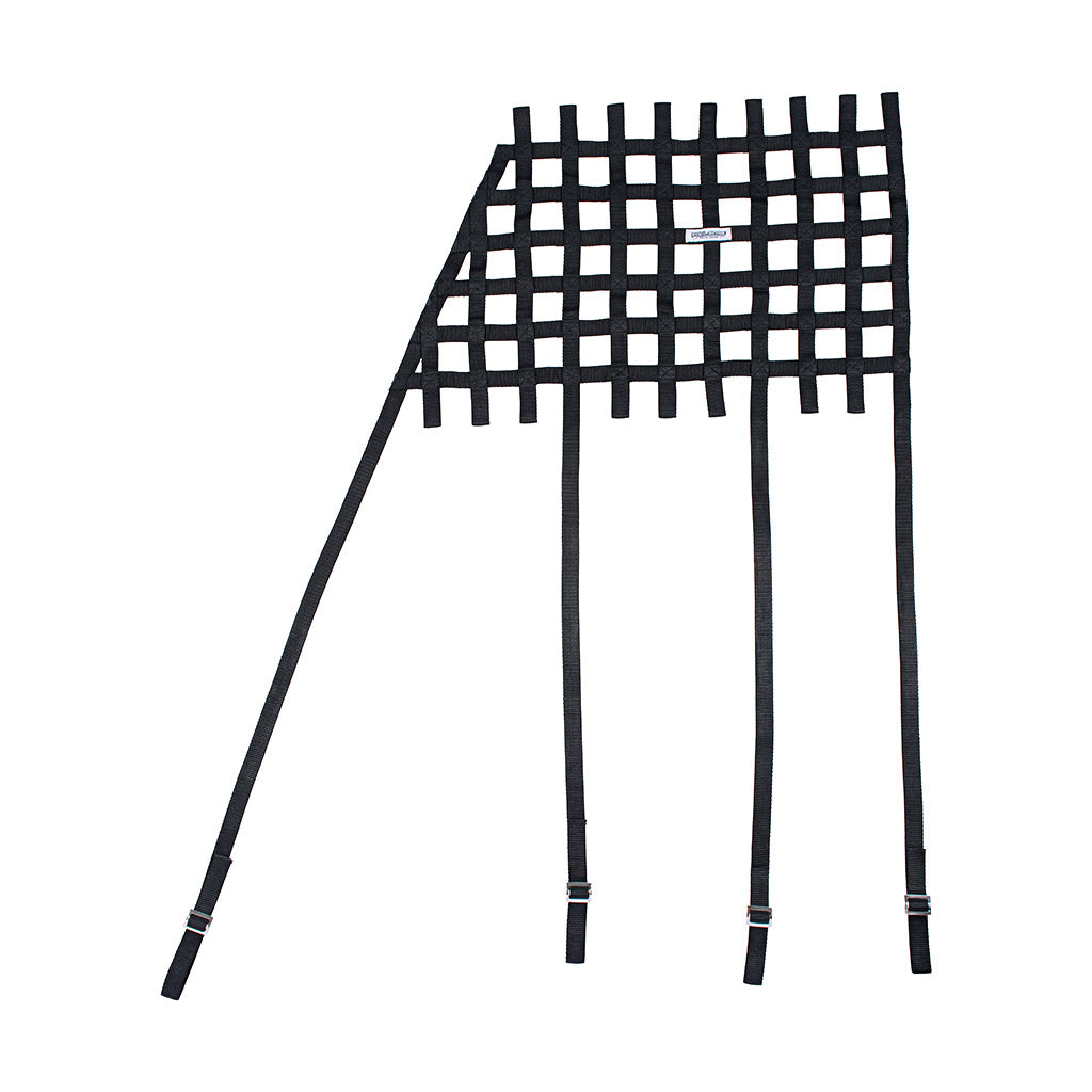 Custom Racing Window Nets Angled FULL BORE Race Gear Window Net (Black) SFI 27.1