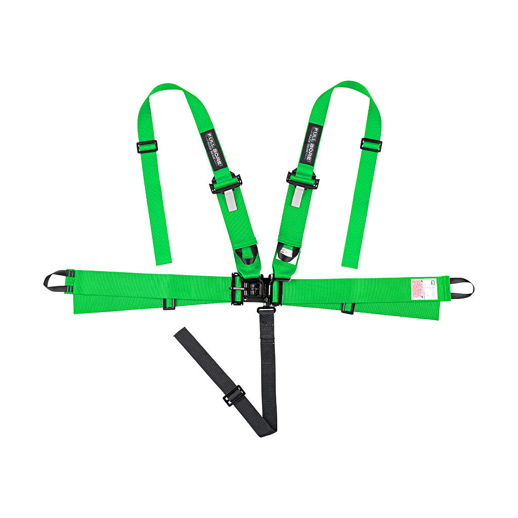 HANS style FULL BORE Harness 5 point SFI 16.1 (GREEN)