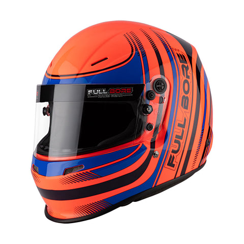 DBX -Fluro Orange Full Bore Helmet 2020 SNELL