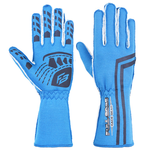Light Blue Race Gloves SFI 3.3