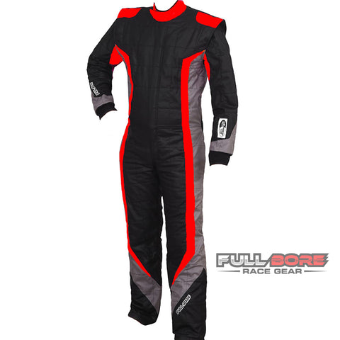 Redline- FULL BORE SFI 3.2a/5 DOUBLE LAYER Race Suit (RED)