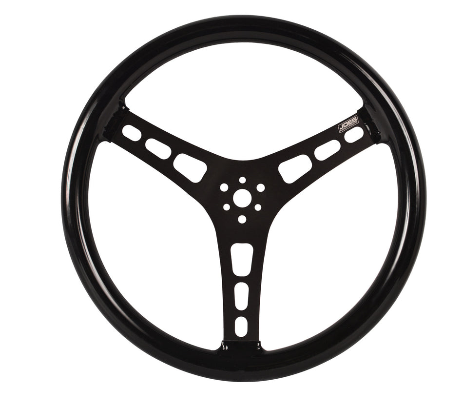 Joe's Racing Steering Wheel 15in Flat Rubber Coated w/ Black