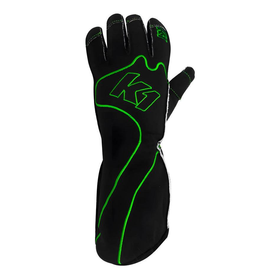 K1 Gloves Karting RS1 Adult  Black/Green