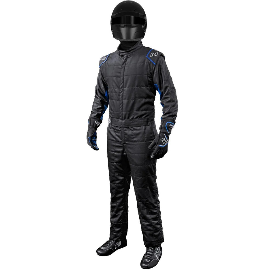 K1 Suit Outlaw Black / Blue SFI 3.2A/5