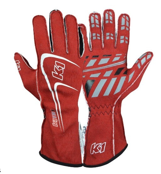 K1 Glove Track1 Red SFI
