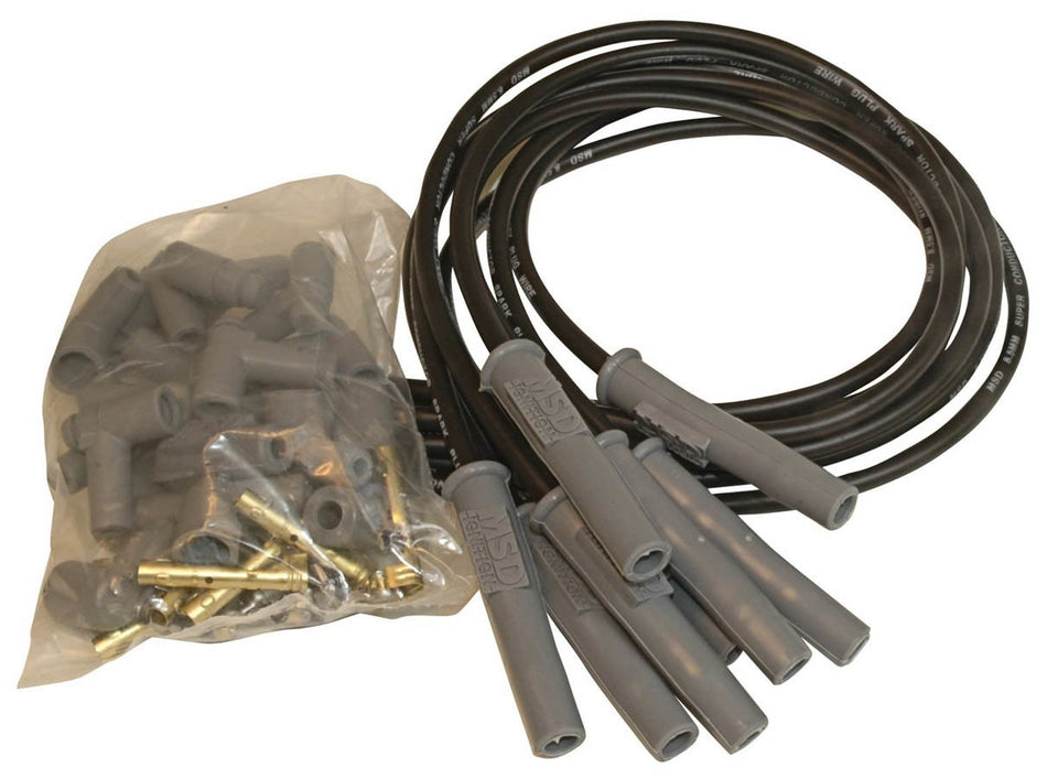 MSD 8.5MM Spark Plug Wire Set - Black