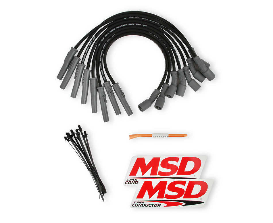 MSD 8.5mm Plug Wire Set Ford Raptor 10-15 6.2L Black