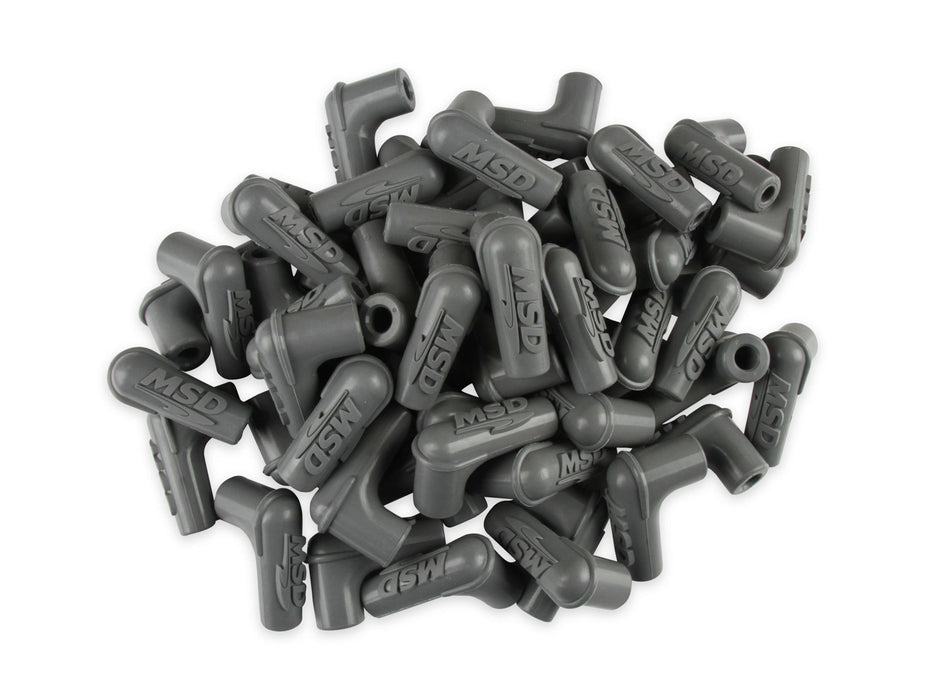 MSD 90-Deg Sprak Plug Boots 50pk - Gray
