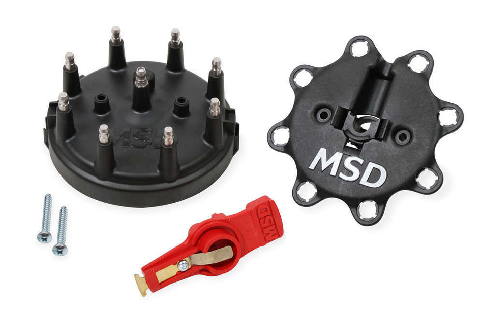 MSD Cap & Rotor Kit - 85-95 Ford - Black