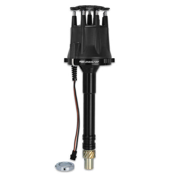 MSD Chevy V8 Pro Billet Distributor Black Finish
