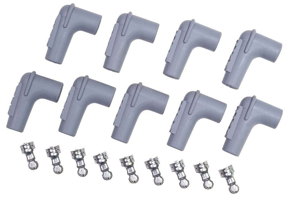 MSD Spark Plug Boot & Term. Kit - 90 Deg. (9pcs.)
