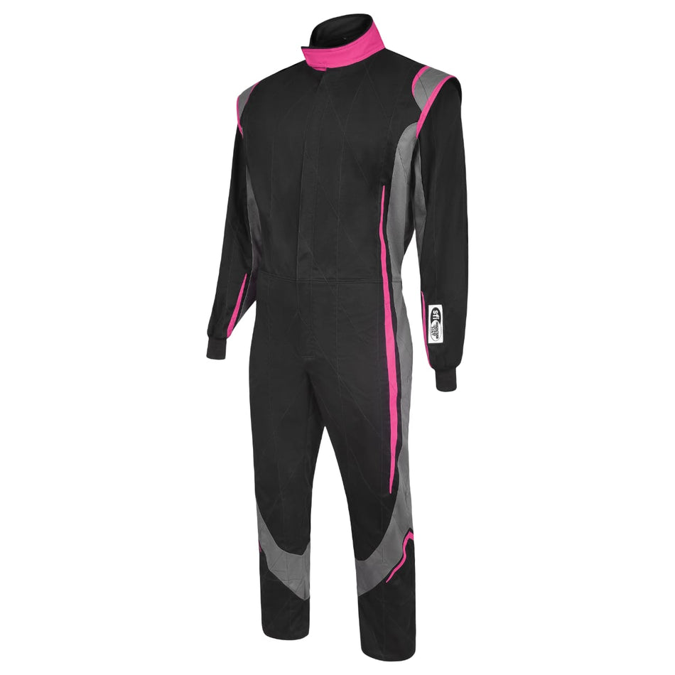 Black/Pink- SJ15- FULL BORE SFI 3.2a/1 Single Layer Race Suit