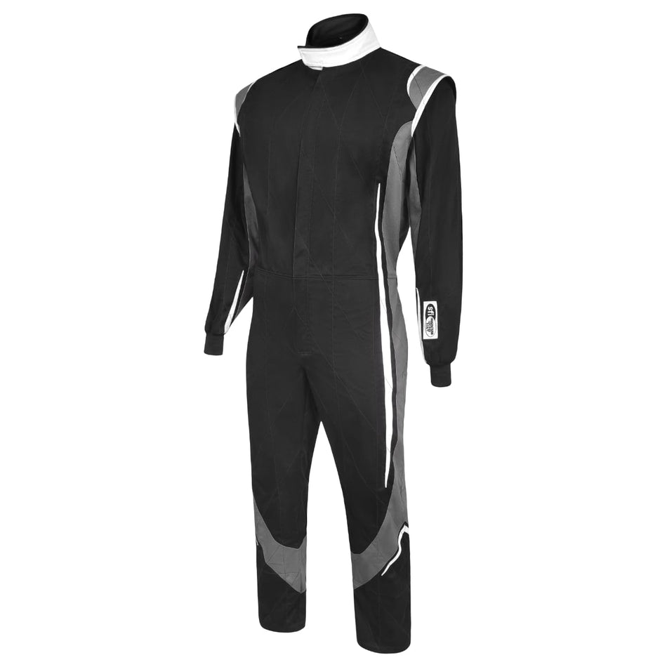BLACK/GREY- SJ15- FULL BORE SFI 3.2a/1 Single Layer Race Suit