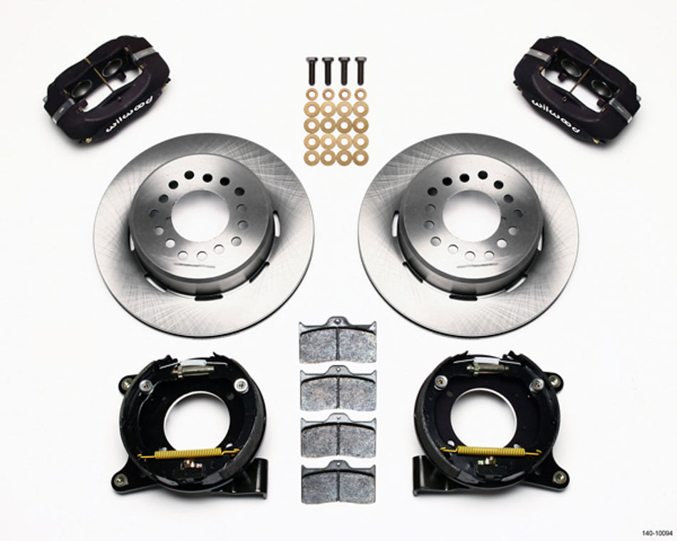 WILWOOD 63-87 GM C10 P/U Rear Brake Kit Black Caliper