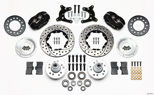 WILWOOD HD Front Brake Kit 62-72 A Body Drum Spindle