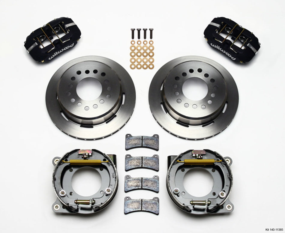 WILWOOD 67-72 GM C10 P/U Rear Brake Kit Black Caliper