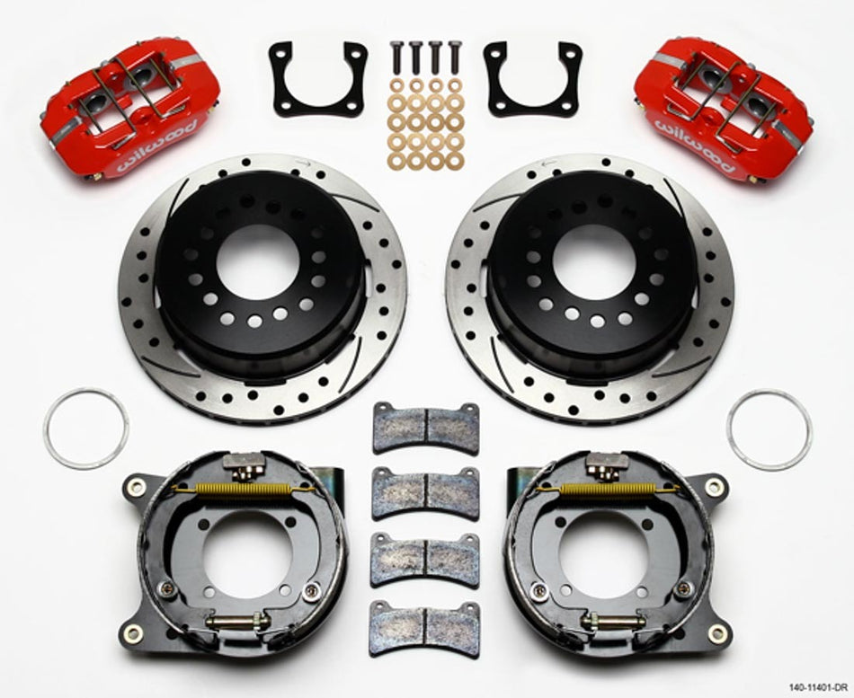 WILWOOD Rear Disc Brake Kit w/ Park Brake 12 Bolt GM