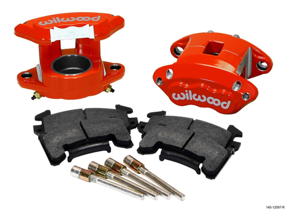 WILWOOD Front Caliper Kit D154 / Metric GM Red w/Pads