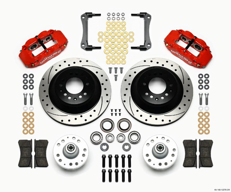 WILWOOD Front Disc Brake Kit Blk 70-78 Camaro/Nova 12.88