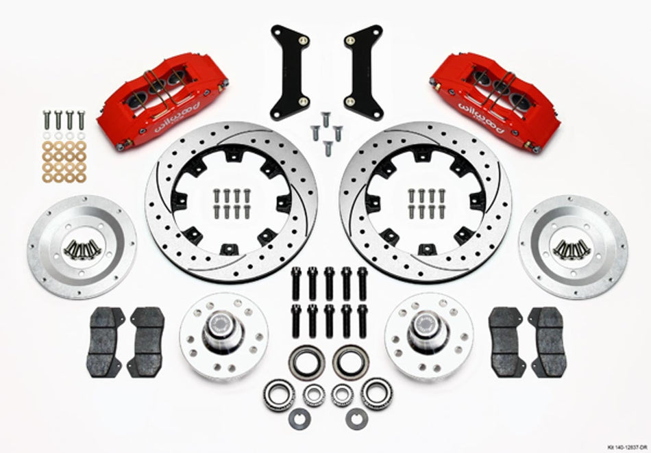 WILWOOD Front Brake Kit 80-87 GM G-Body 6 Piston Caliper