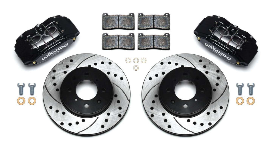WILWOOD Brake Kit Front Honda/Acura Blk Drilled