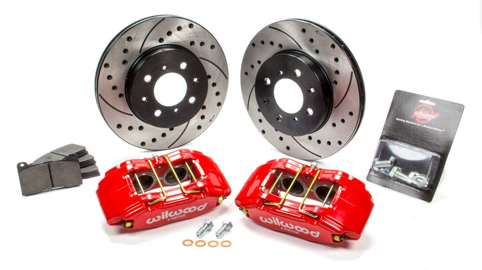 WILWOOD Brake Kit Front Honda/Acura Red Drilled