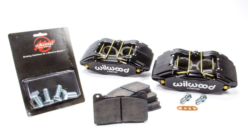 WILWOOD Caliper & Pad Kit Front Honda/Acura Black
