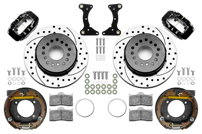 WILWOOD Brake Kit Rear Black FDL Drilled 12in GM G Body