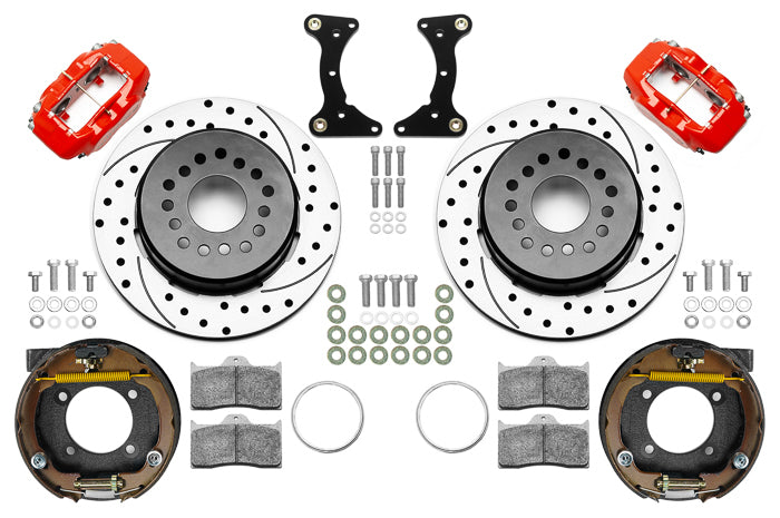 WILWOOD Brake Kit Rear Red FDL Drilled 12in GM G Body