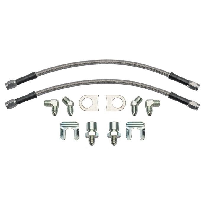 WILWOOD Flexline Kit 12in 3/8-24 to 90 Deg.