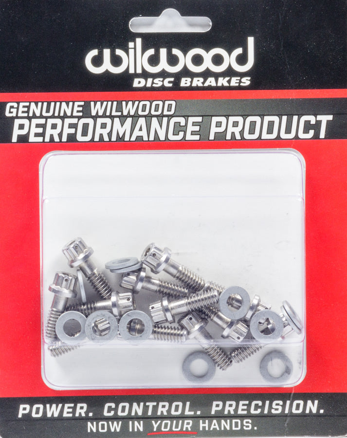 WILWOOD Rotor Bolt Kit Stainless Hat/Rotor Set of 12