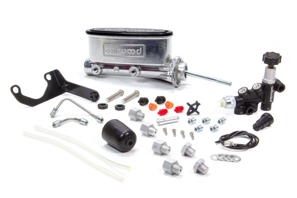WILWOOD Alum Tandem M/C Kit w/ Brkt & Prop Valve 15/16
