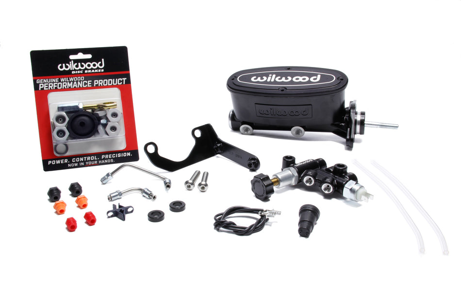 WILWOOD Alum. Tandem M/C Kit w/ Brkt Prop Valve 15/16in
