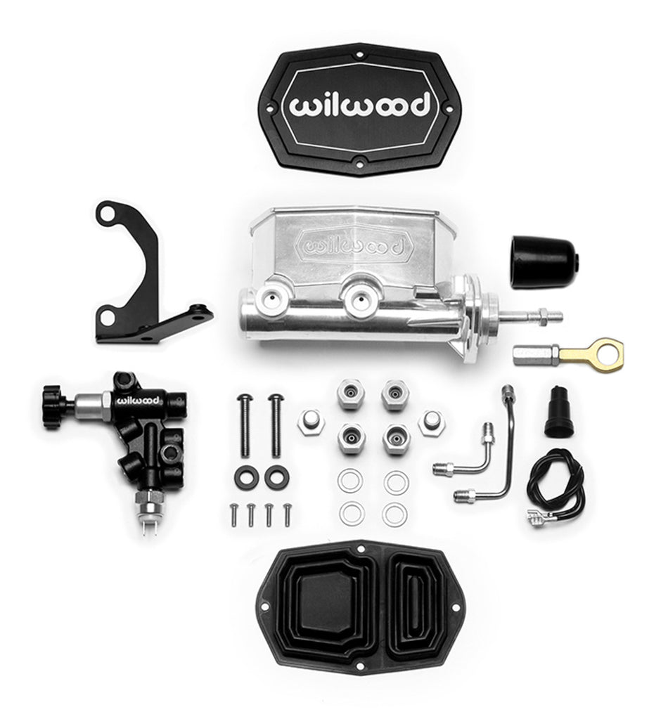 WILWOOD Master Cyl Tandem w/ Prop Valve Mustang 7/8in