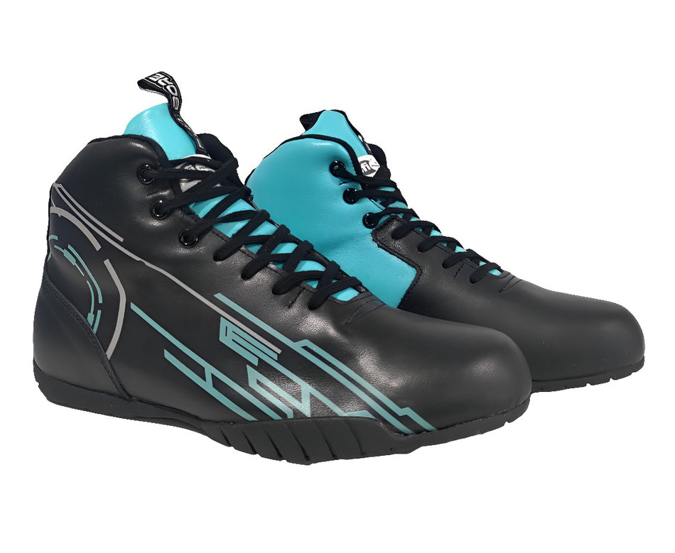 Auto Racing Boots Full Bore SFI Race Boots -Teal