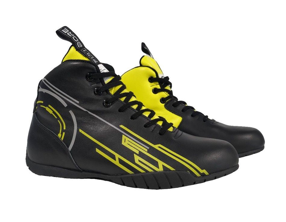 YOUTH Full Bore SFI Race Boots -Yellow